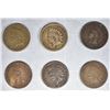 Image 1 : 1859, 61, 67, 69, 73 & 75 INDIAN CENTS