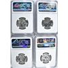 Image 2 : 1957, 59, 60 & 61 WASHINGTON QUARTERS, NGC PF-67