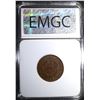 Image 4 : 1832 HALF CENT, EMGC GEM BU BN
