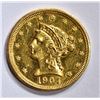 Image 1 : 1904 $2 1/2 GOLD LIBERTY  CH BU PL