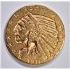 Image 1 : 1911-D $5 GOLD INDIAN HEAD  BU
