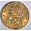Image 1 : 1902 $20 GOLD LIBERTY  CH BU