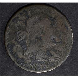 1798 DRAPED BUST LARGE CENT,S-163 R4 VG/F porosity