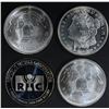 Image 1 : 4-DIFFERENT ONE OUNCE .999 SILVER ROUNDS