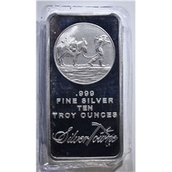 TEN OUNCE .999 SILVER BAR ( SILVERTOWNE )
