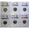 Image 2 : 6 PROOF WASHINGTON QUARTERS ALL PCGS