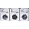 Image 1 : 1959, 60 & 61 FRANKLIN HALF DOLLARS, NGC PF-69