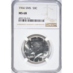 1966 SMS KENNEDY HALF DOLLAR NGC