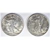 Image 1 : 2 - 1944-S WALKING LIBERTY HALF DOLLARS