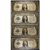 Image 1 : 4-1928 SILVER CERTIFICATES  “FUNNY BACK NOTES” NIC