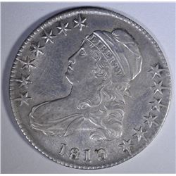 1819/8 CAPPED BUST HALF DOLLAR  AU