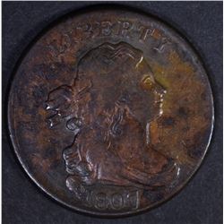 1807 DRAPED BUST HALF CENT  AU