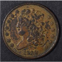 1834 HALF CENT XF/AU