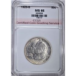 1923-S MONROE COMMEM HALF DOLLAR