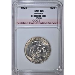 1924 HUGUENOT COMMEM HALF DOLLAR