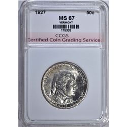 1927 VERMONT COMMEM HALF DOLLAR