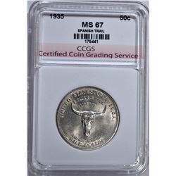 1935 SPANISH TRAIL COMMEM HALF DOLLAR