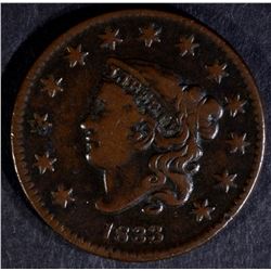 1833 LARGE CENT FINE