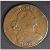 Image 1 : 1807 LARGE CENT VF RIM BUMP