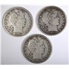 Image 1 : 1906-O, 08-O & 15-D BARBER HALF DOLLARS, FINE