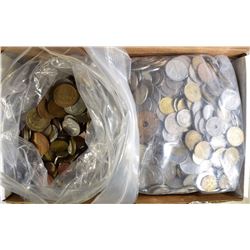 24 POUNDS WELL MIXED FOREIGN COINS