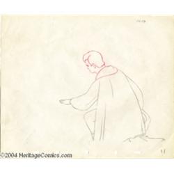 Walt Disney Studios -- "Snow White and the Seven Dwarfs" Original Pencil Animation Drawing. (1937).
