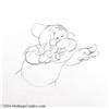 Image 1 : Walt Disney Studios -- "Snow White and the Seven Dwarfs" Original Pencil Animation Drawing. (1937).