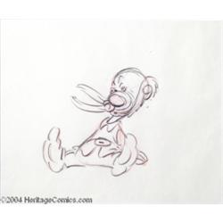 Walt Disney Studios -- "Snow White and the Seven Dwarfs" Original Pencil Animation Drawing. (1937).