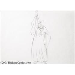 Walt Disney Studios -- "Snow White and the Seven Dwarfs" Original Pencil Animation Drawing (1937).