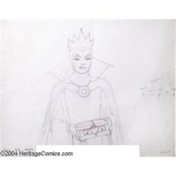 Walt Disney Studios -- "Snow White and the Seven Dwarfs" Original Pencil Animation Drawing. (1937).