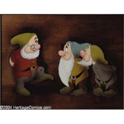 Walt Disney Studios -- "Snow White and the Seven Dwarfs" Original Hand Painted Production Cel and Co