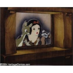 Walt Disney Studios -- "Snow White and the Seven Dwarfs" Original Hand Painted Production Cel and Co