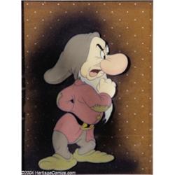 Walt Disney Studios -- "Snow White and the Seven Dwarfs" Original Hand Painted Production Cel and Co