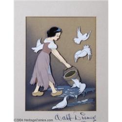 Walt Disney Studios -- "Snow White and the Seven Dwarfs" Original Hand Painted Production Cel and Co