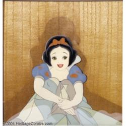 Walt Disney Studios -- "Snow White and the Seven Dwarfs" Original Hand Painted Production Cel and Co