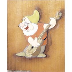 Walt Disney Studios -- "Snow White and the Seven Dwarfs" Original Hand Painted Production Cel and Co