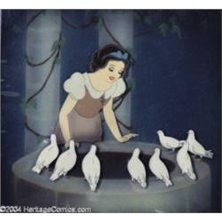 Walt Disney Studios -- "Snow White and the Seven Dwarfs" Original Hand Painted Production Cel and Co