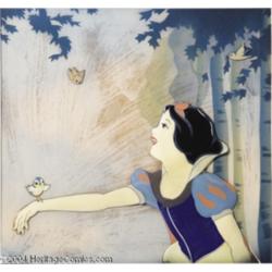 Walt Disney Studios -- "Snow White and the Seven Dwarfs" Original Hand Painted Production Cel and Co