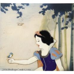 Walt Disney Studios -- "Snow White and the Seven Dwarfs" Original Hand Painted Production Cel and Co