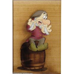 Walt Disney Studios -- "Snow White and the Seven Dwarfs" Original Hand Painted Production Cel and Co