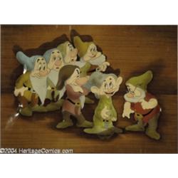 Walt Disney Studios -- "Snow White and the Seven Dwarfs" Original Hand Painted Production Cel and Co