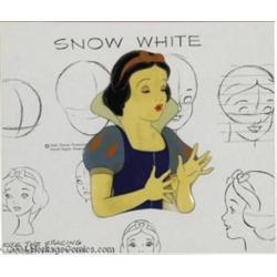 Walt Disney Studios -- "Snow White and the Seven Dwarfs" Original Hand Painted Production Cel and Mo