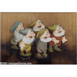 Walt Disney Studios -- "Snow White and the Seven Dwarfs" Original Hand Painted Production Cel with C