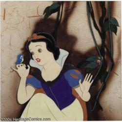 Walt Disney Studios -- "Snow White and the Seven Dwarfs" Original Hand Painted Production Cel. (1937