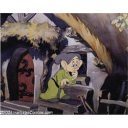 Walt Disney Studios -- "Snow White and the Seven Dwarfs" Original Hand Painted Production Cel. (1937