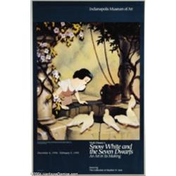 Walt Disney Studios -- "Snow White and the Seven Dwarfs" Museum Exhibition Poster. (1994).