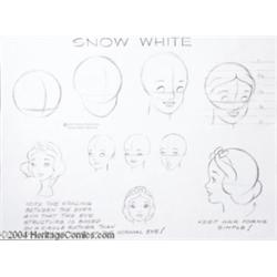 Walt Disney Studios -- Publications Model Sheet. (1980s).