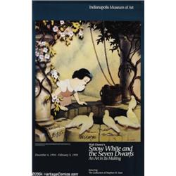 Walt Disney Studios -- "Snow White and the Seven Dwarfs" Museum Poster. (1994).