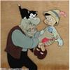 Image 1 : Walt Disney Studios -- "Pinocchio" Hand Painted Presentation Cel and Original Pencil Animation Drawi