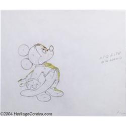 Walt Disney Studios --"Fantasia" Original Pencil Animation Drawing. (1940).